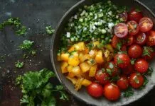 Omlet z warzywami z patelni